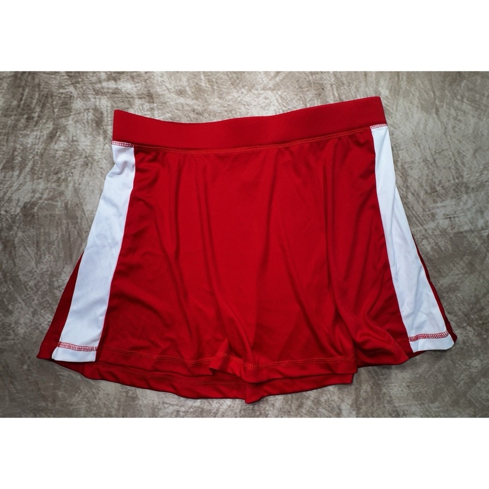 Intensity Athletics Womens Large Red With White Stripe Skirt NWOT